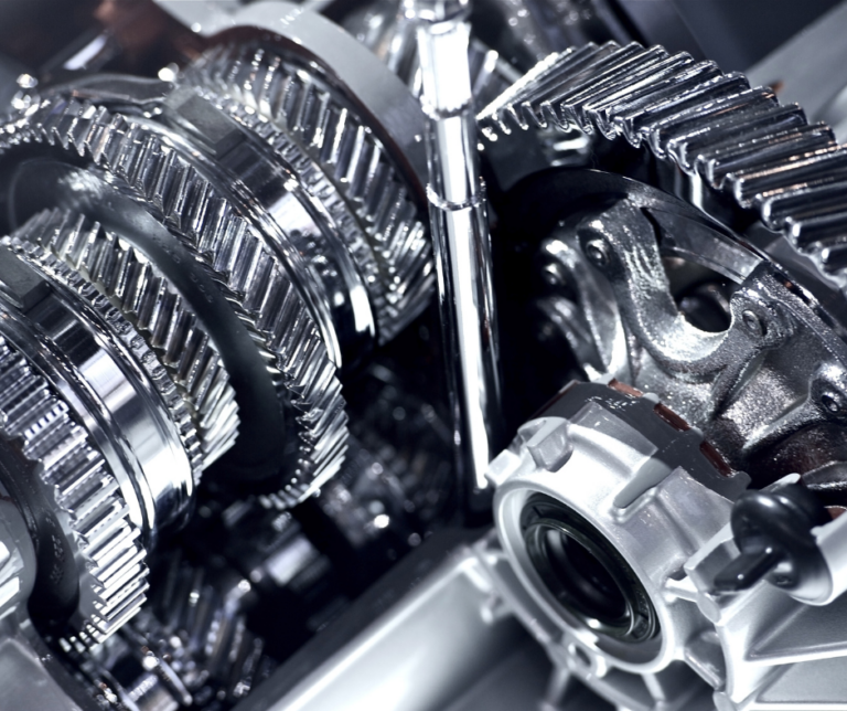 clean gears rolling at machine startup